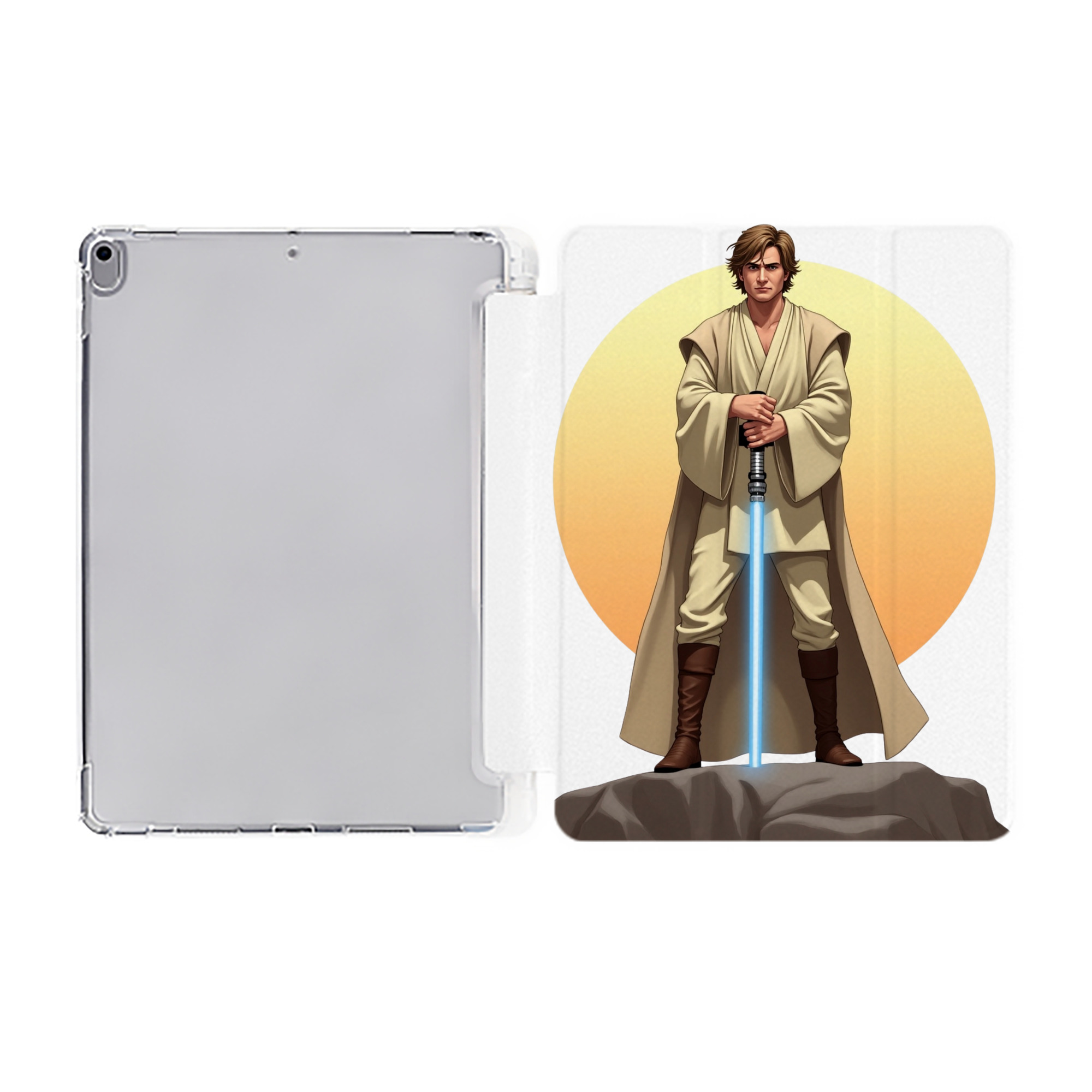 （画像用） スター・ウォーズ Star Wars IPad ケース ペン収納付き 三つ折りスタンド PUレザー×シリコン 対応機種9.5/10.5/10.9インチ